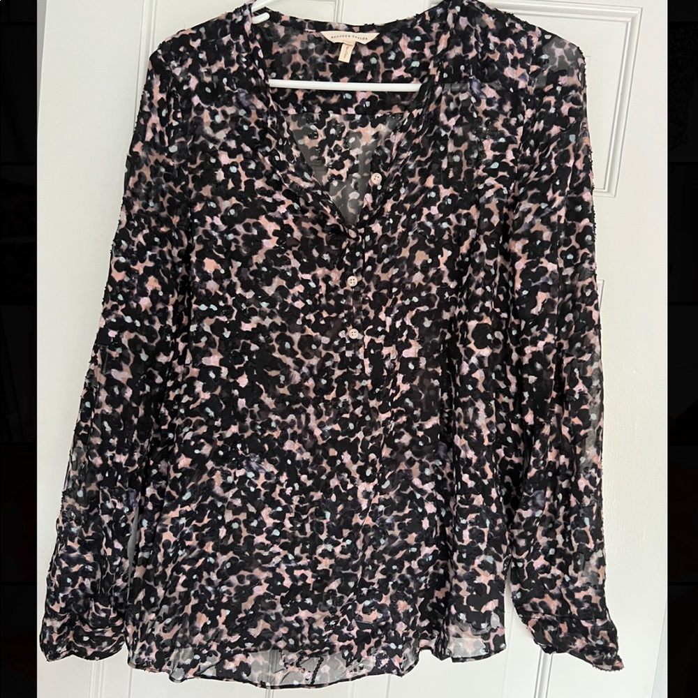 Rebecca Taylor burnout silk top